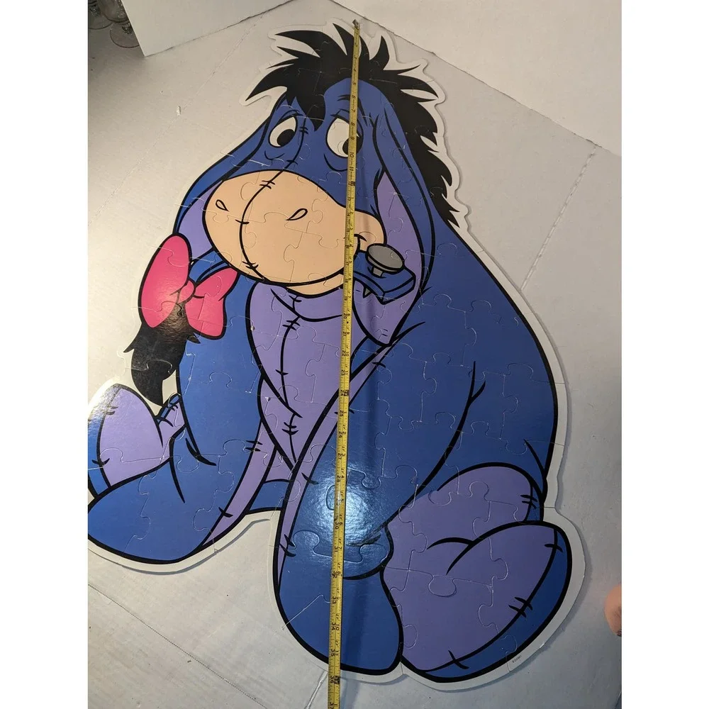Vintage 1998 Disney Winnie Pooh Eeyore 3' My Size Puzzle Collectible Complete